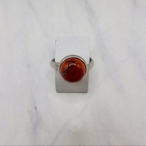 Adjustable Bloodstone Ring